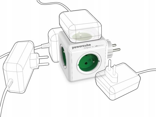 Allocacoc Przedłużacz PowerCube Original USB Grey zdjęcie 10
