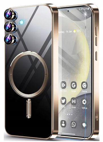 ETUI MAGSAFE GLAMOUR CLEAR CASE do SAMSUNG GALAXY S24 FE 5G SZKŁO HARTOWANE na Arena.pl