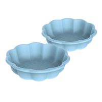 piaskownica plastikowa Kwiatek 2 76 cm - błękitny