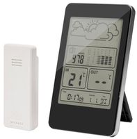 STACJA POGODY TERMOMETR HIGROMETR ZEGAR CIŚNIENIE 60M