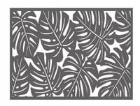 Podkładka kuchenna na stół monstera AŻUR szary