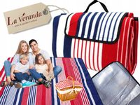 BIWAKOWY NA BIWAK Koc piknikowy plażowy z izolacją mata piknik 2x2 m XXL 2m