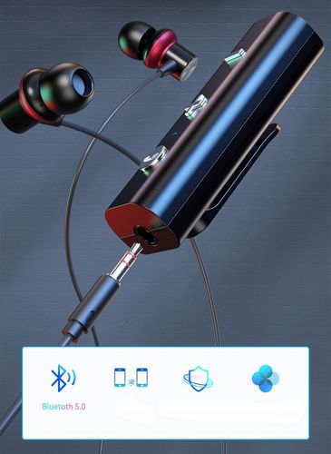 Adapter Audio Bluetooth AUX Odbiornik minijack bezprzewodowe słuchawki BT na Arena.pl