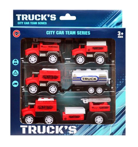 CZERWONY DLA DZIECI ZESTAW POJAZDÓW STRAŻY POŻARNEJ na Arena.pl