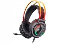 Słuchawki z mikrofonem Defender FLAME podświetlane Gaming RGB