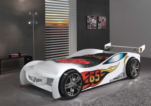 Łóżko dla dziecka AUTO Lemans białe VIPACK na Arena.pl