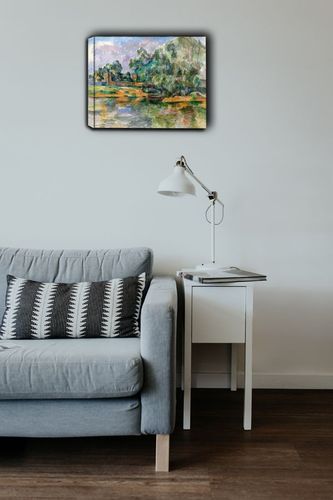 Riverbank, Paul Cézanne - obraz na płótnie 40x30 cm na Arena.pl