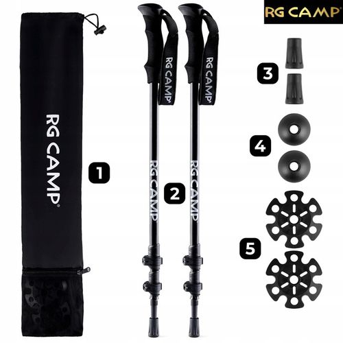 Kijki trekkingowe składane kije do nordic walking chodzenia po górach na Arena.pl