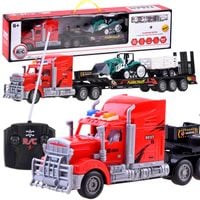 tir laweta + traktor z przyczepą zestaw r/c rc0208 cz