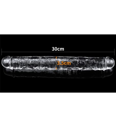 Przezroczyste podwójne dildo na Arena.pl