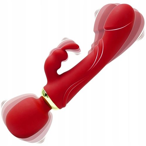 WIBRATOR KRÓLICZEK 3W1 PUNKTU G MASAŻER DWUSTRONNY 2500 DRGAŃ NA MINUTĘ na Arena.pl