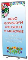 Rollup roll-up stojący stojak Koło Gospodyń Wiejskich KGW Projekt GRATIS