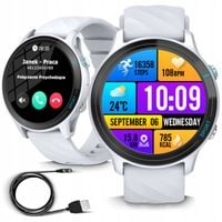 Smartwatch IP 68 Monitor zdrowia Bluetooth, Wodoodporny Menu PL Ciśneinie