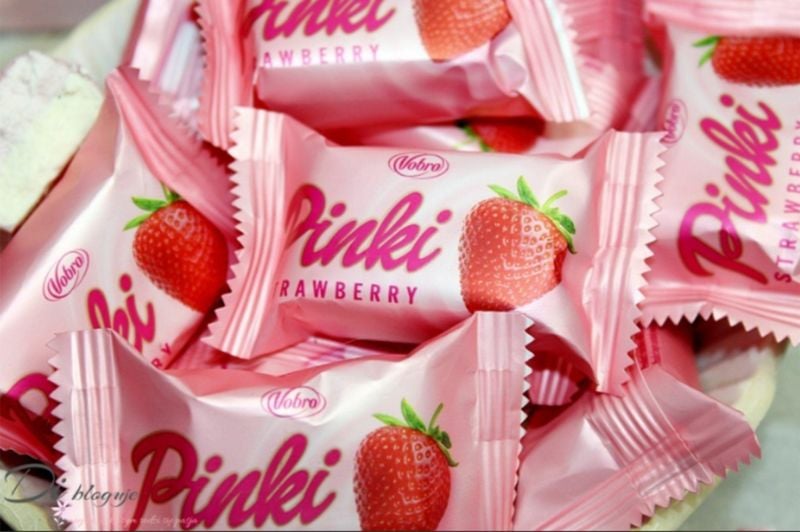 VOBRO CUKIERKI PINKI STRAWBERRY 3KG LUZ zdjęcie 1
