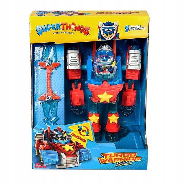 SUPERTHINGS Super Things Zings Turbo Warrior Power Robot Auto Transformer zdjęcie 14