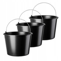 WIADRO PLASTIKOWE BUDOWLANE GOSPODARCZE 16L 3SZT