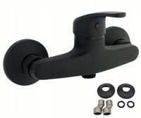 BATERIA NATRYSKOWA PRYSZNICOWA CZARNA CUBIC LOFT