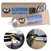 K2 Aluchrom 120g Pasta do Polerowania Chromu Aluminium Metali Szlachetnych