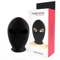darkness mask czarna spandex - anatomiczna maska z otworem na usta