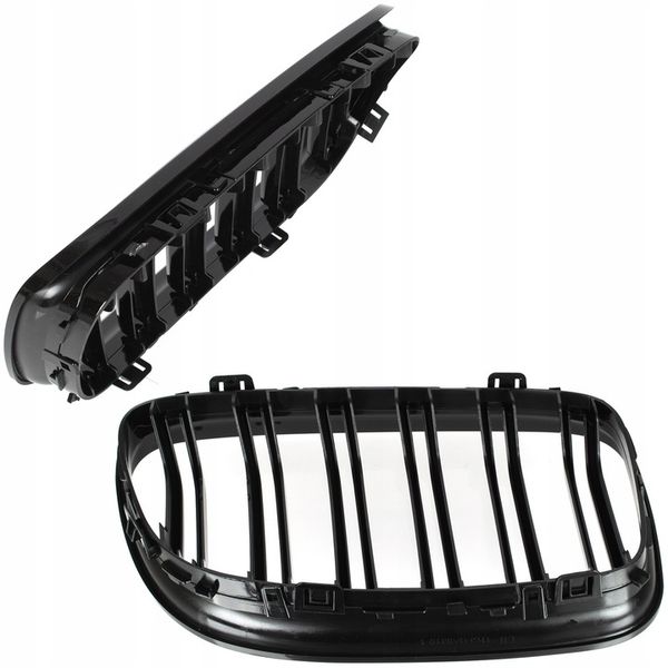 Nerki grill atrapa Czarny połysk do BMW E90 E91lifting 2008-2013 zdjęcie 5