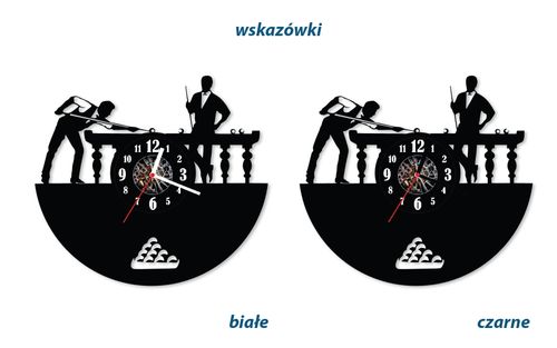Zegar ścienny z płyty winylowej Billard 31.6 na Arena.pl