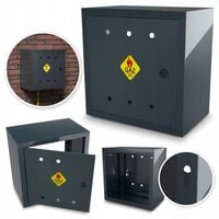 SKRZYNKA GAZOWA 60x60x25 SZAFKA STANDARD NA ZAWÓR GAZ KOLOR ANTRACYT