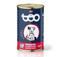 Karma dla psa z wołowiną pies TEO 1250g puszka wół