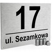 NUMER DOMU 32x21cm TABLICZKA ADRESOWA Z NUMEREM DOMU NUMER NA DOM