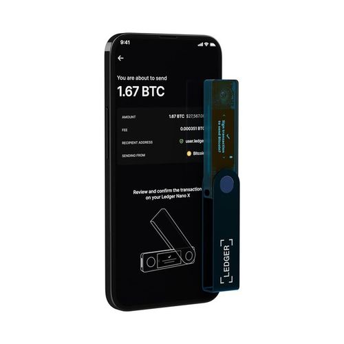 Ledger NanoX bezpieczny portfel kryptowalut BTC ETH Sapphire Blue Bluetooth na Arena.pl