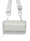 Torebka listonoszka portfel etui na telefon pasek BOHO biały kremowy LDA010