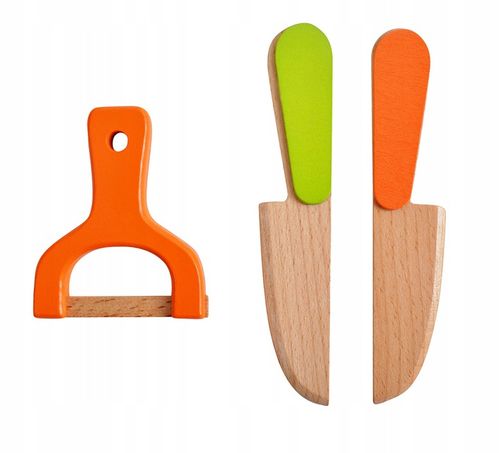 DREWNIANE WARZYWA I OWOCE DO KROJENIA W SKRZYNCE NA MAGNES DLA DZIECI XXL na Arena.pl