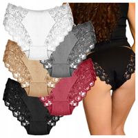 Majtki Damskie Bawełniane FiGi Koronkowe Kobiece Seksowne 5-PAK rozmiar XXL
