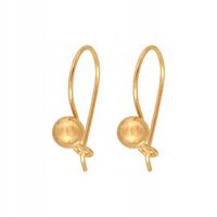 Damskie kolczyki ze złota 585 eleganckie zapięcie bigiel idealne na prezent