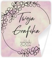 Naklejki z LOGO firmy ETYKIETY REKLAMOWE z twoim nadrukiem 60x60 mm 100 szt