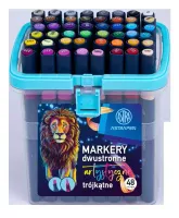 Markery trójkątne dwustronne 48 kol ASTRA