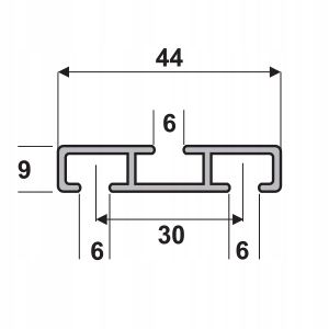 KOWALSKI SZYNA SUFITOWA ALUMINIOWA BIAŁA 200 CM POJEDYNCZA PODWÓJNA na Arena.pl