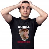 CZARNA KOSZULKA WIECZÓR KAWALERSKI NOSACZ XXL