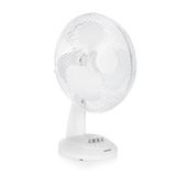 TRISTAR wiatrak biurkowy biały średnica 30 cm 40W