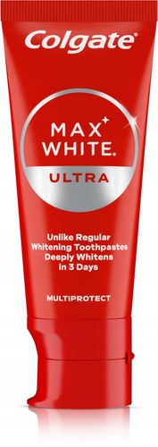 COLGATE MAX WHITE ULTRA MULTIPROTECT PASTA DO ZĘBÓW WYBIELAJĄCA 50 ML na Arena.pl