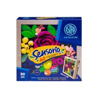 masa plastyczna sensorio art róże 3d z ramką 20x20 cm astrafun astra