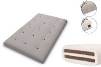 Materac 120x200 z kokosem - Pascall Futon Medium Duo Coco - Szary