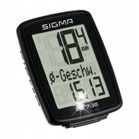PRZEWODOWY LICZNIK ROWEROWY WODOODPORNY SIGMA 7.16 START/STOP ZEGAR 7FN
