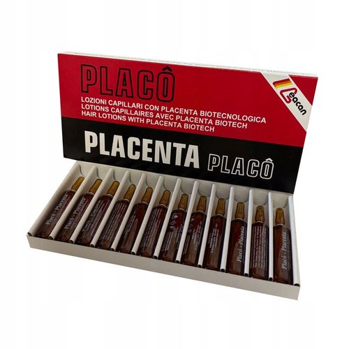 Ampułki do włosów PLACENTA PLACO na porost włosów przeciw wypadaniu 2x 12 na Arena.pl