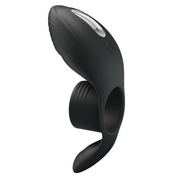 PRETTY LOVE - Vibration Penis Sleeve 7 FUNCTIONS BLACK zdjęcie 1