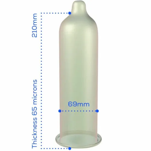 pasante super king xxl 69mm 144 szt. - klasyczne prezerwatywy maxi na Arena.pl