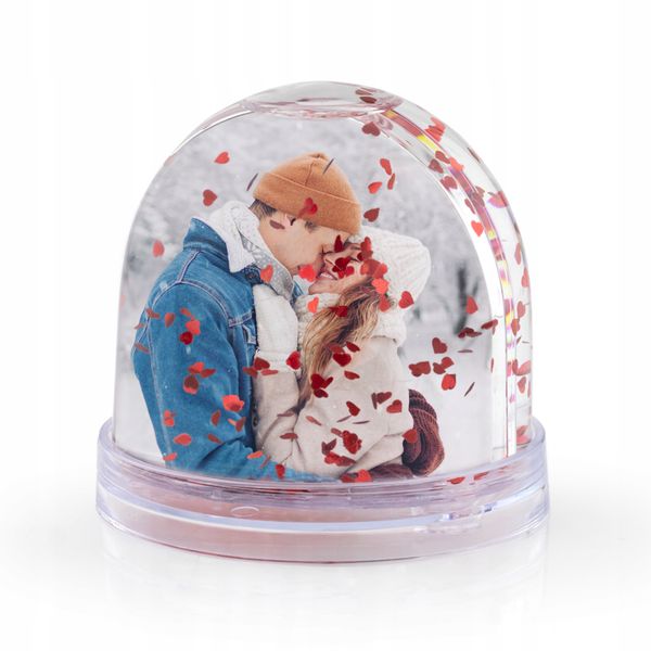 KULA WODNA serca z Twoim ZDJĘCIEM na WALENTYNKI zdjęcie 1