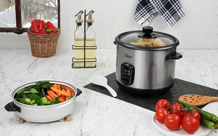 RYŻOWAR GARNEK DO RYŻU PAROWAR DO RYŻU WARZYW 2W1 3,2L 500W zdjęcie 4