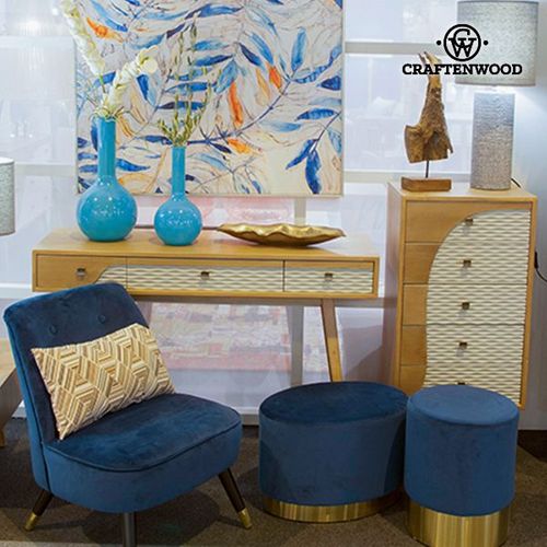 Taboret (42 x 35 x 35 cm) Niebieski na Arena.pl