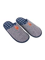 Kapcie męskie z naszywką NEW szare 40-41 YOCLUB