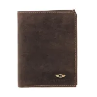 portfel męski peterson skórzany 339 jasny brąz rfid